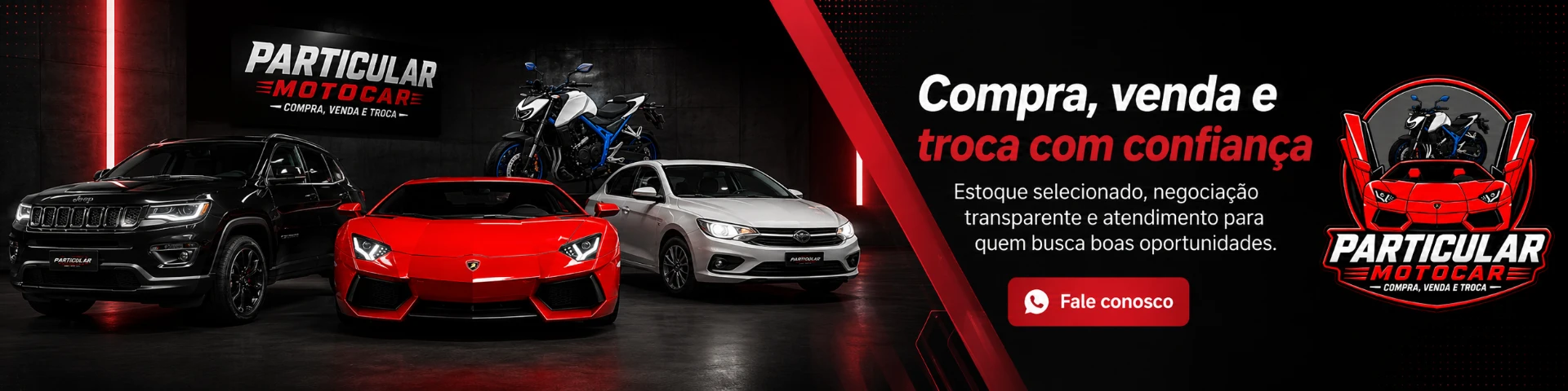 Venda online com confiança na Particular Motocar